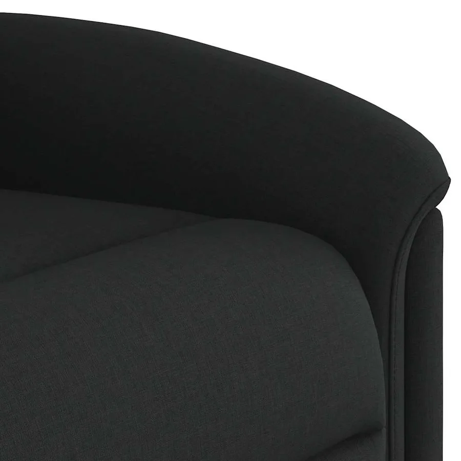 Fauteuil de massage inclinable électrique Noir Tissu - 11