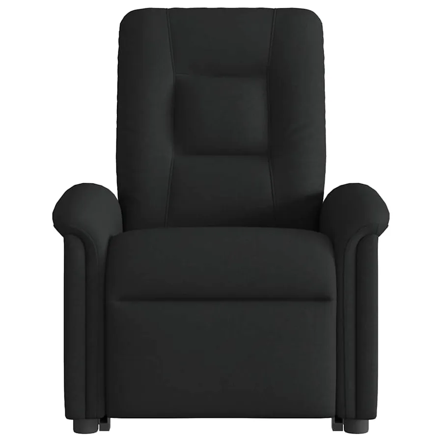 Fauteuil inclinable de massage électrique Noir Tissu - 4