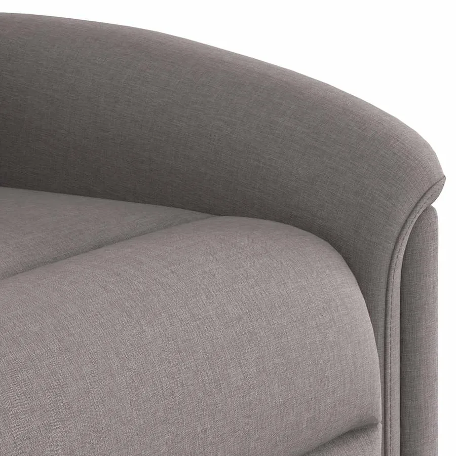 Fauteuil inclinable de massage Taupe Tissu - 11