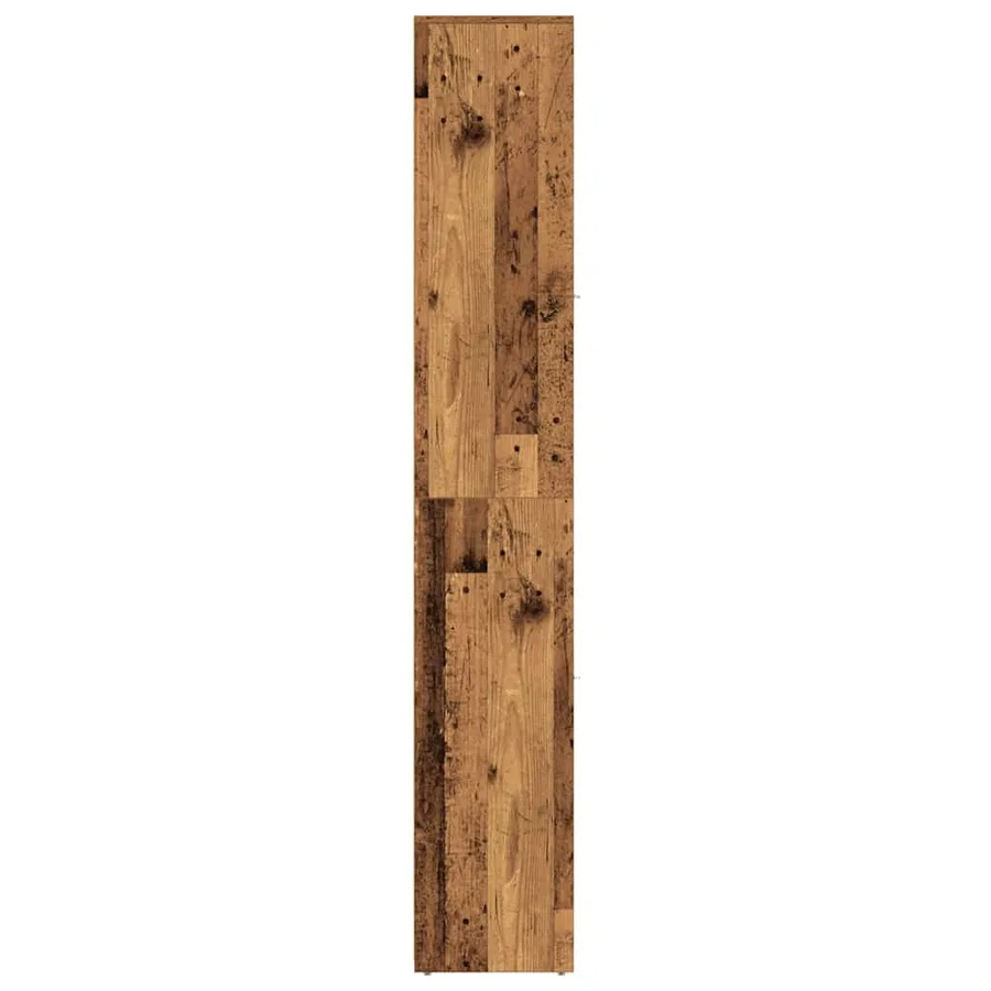 Armoire salle de bain vieux bois 30x30x183,5 cm bois ingénierie - 7