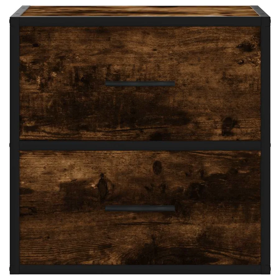 Tables de chevet murales 2 pcs Chêne fumé 40x31x39,5 cm - 5