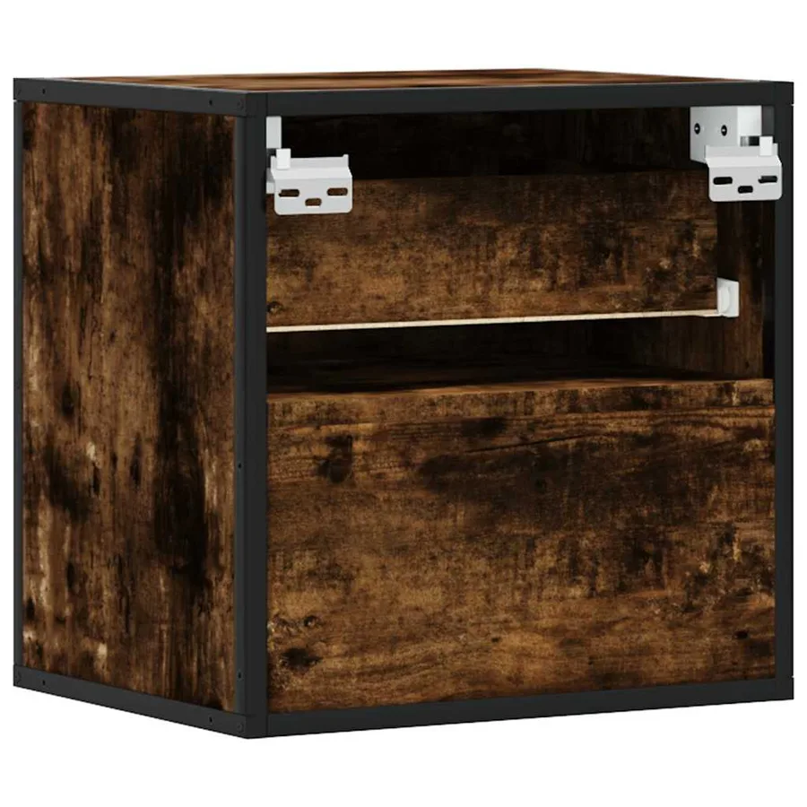 Tables de chevet murales 2 pcs Chêne fumé 40x31x39,5 cm - 8