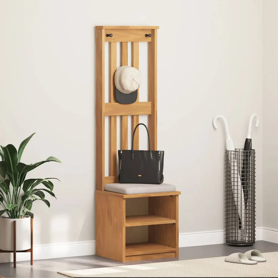 Portemanteau SANDNES 45x40x159,5 cm bois massif pin