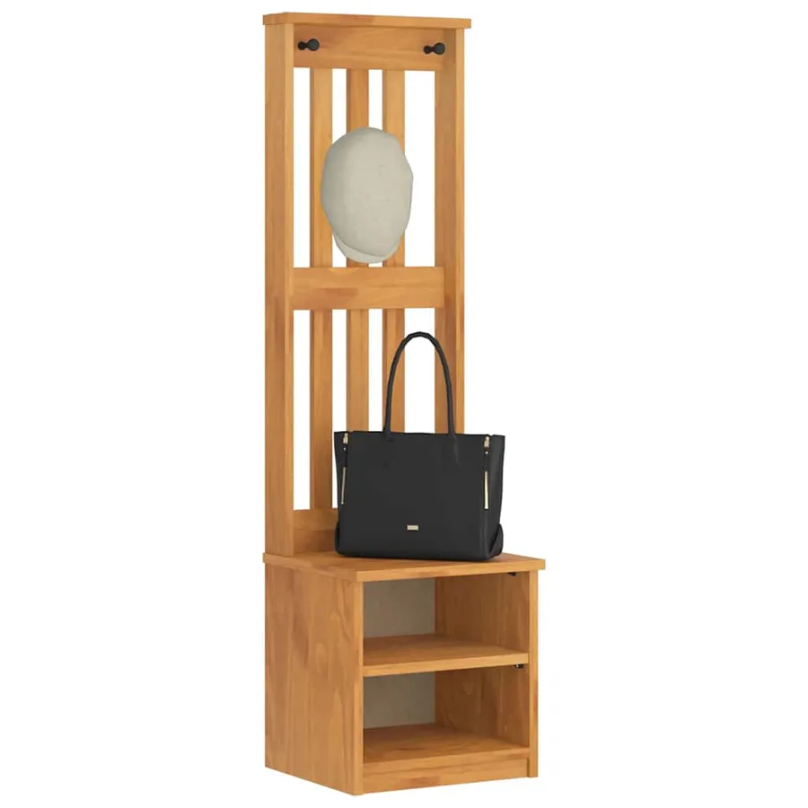 Portemanteau SANDNES 45x40x159,5 cm bois massif pin - 4