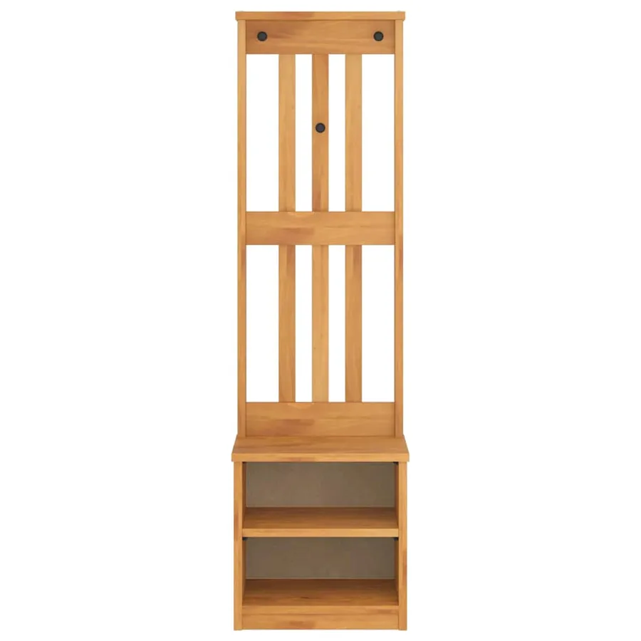 Portemanteau SANDNES 45x40x159,5 cm bois massif pin - 5