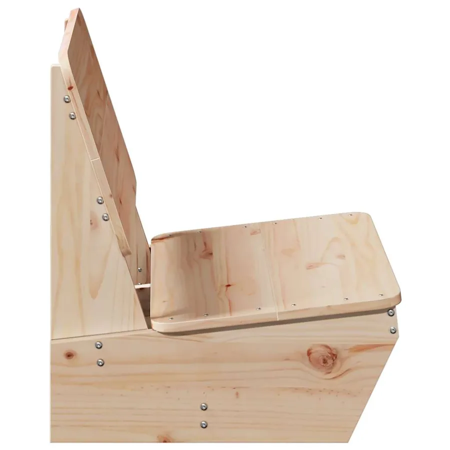 Chaise de jardin 60x64x70,5 cm bois de pin massif - 4