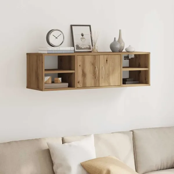 Armoire murale chêne artisanal 101x30x29 cm bois d'ingénierie