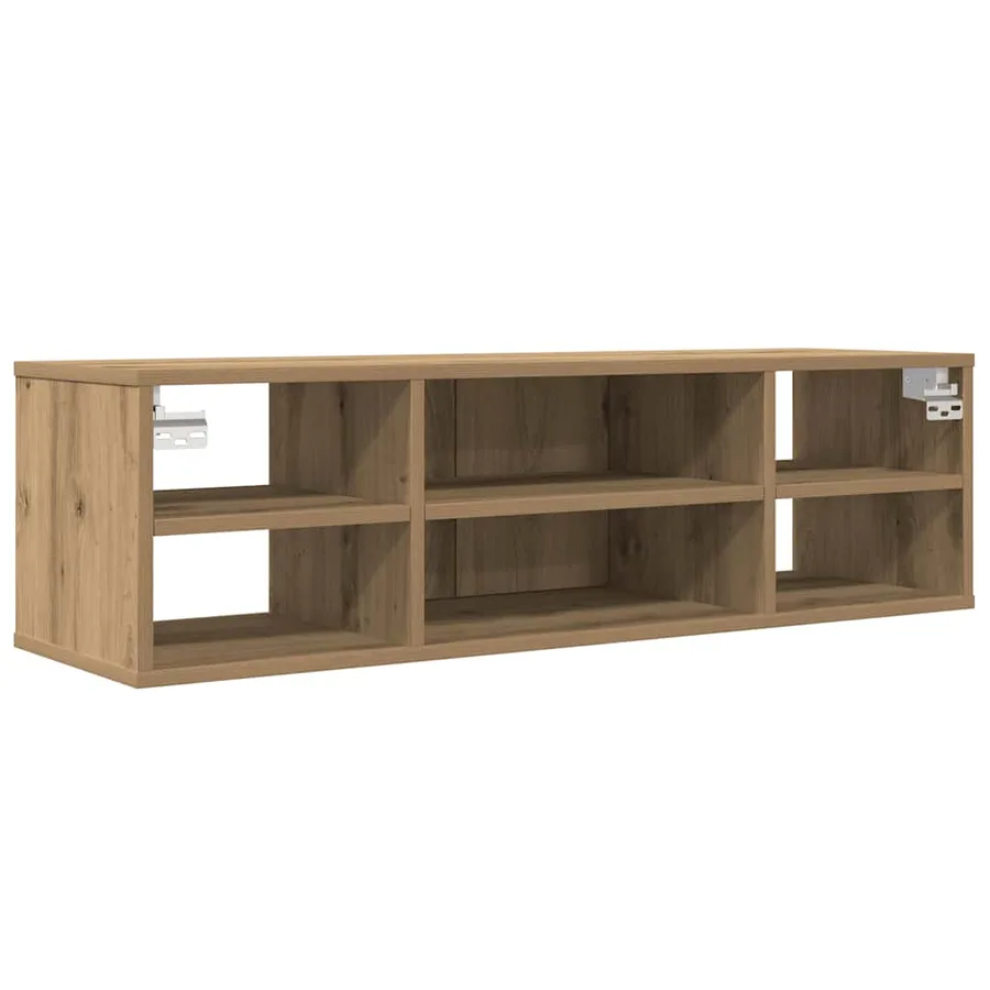 Armoire murale chêne artisanal 101x30x29 cm bois d'ingénierie - 6