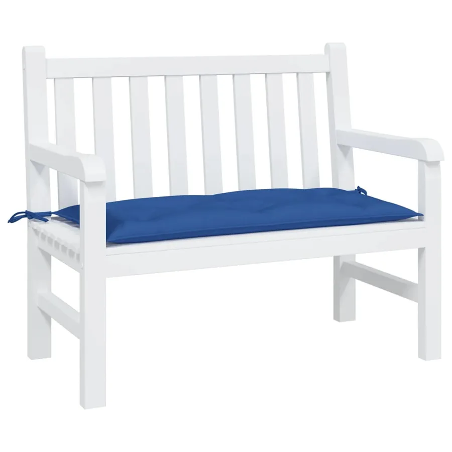 Coussin de banc de jardin bleu 110x50x7 cm tissu oxford - 3