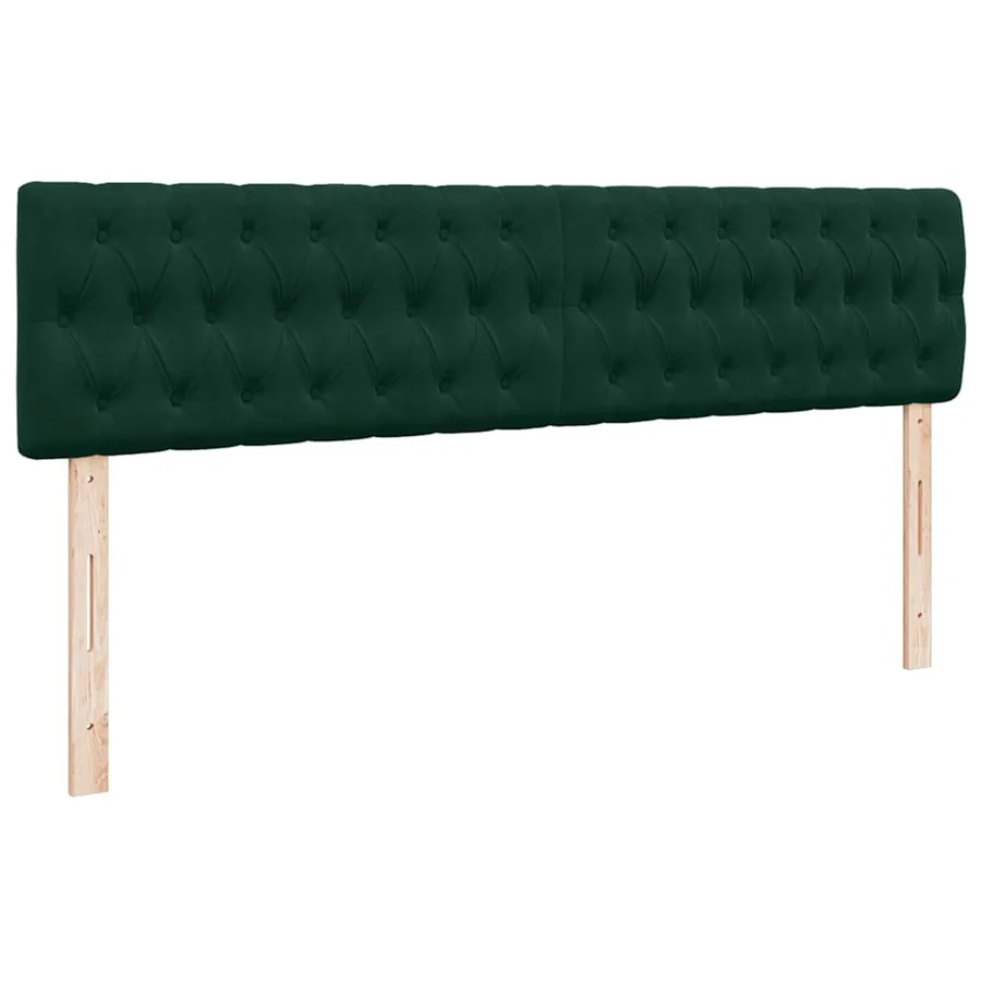 Cadre de lit ottoman avec matelas vert foncé 160x200 cm velours - 8