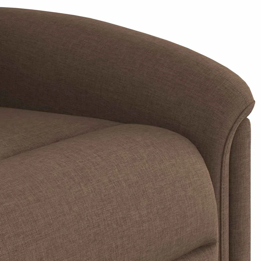 Fauteuil inclinable électrique Marron Tissu - 11