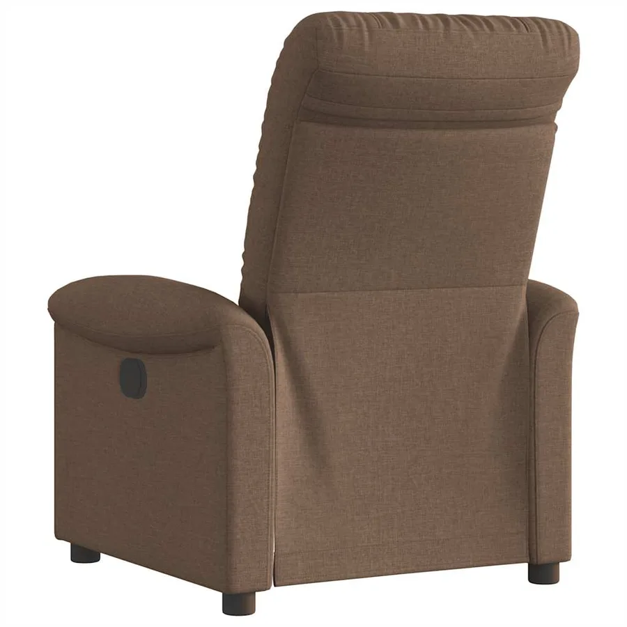 Fauteuil inclinable électrique Marron Tissu - 7