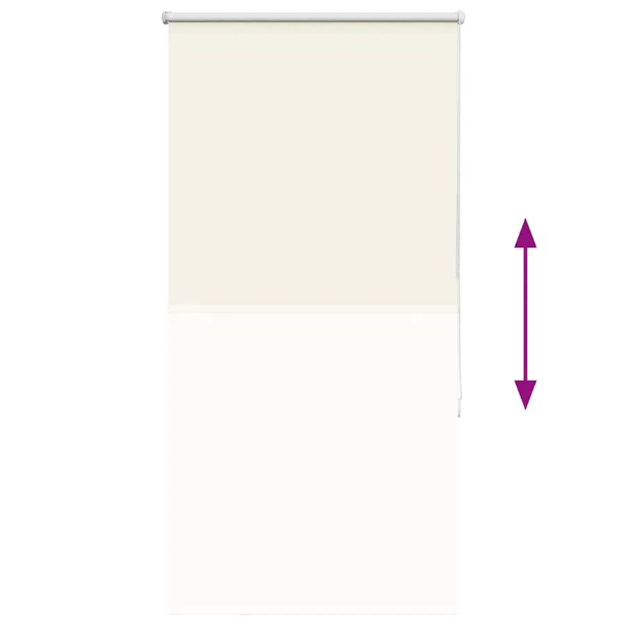 Store enrouleur occultant blanc cassé largeur du tissu 60,7 cm - 9