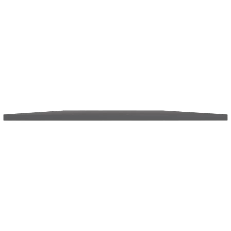 Panneaux bibliothèque 4 pcs Gris brillant 80x20x1,5cm Aggloméré - 3