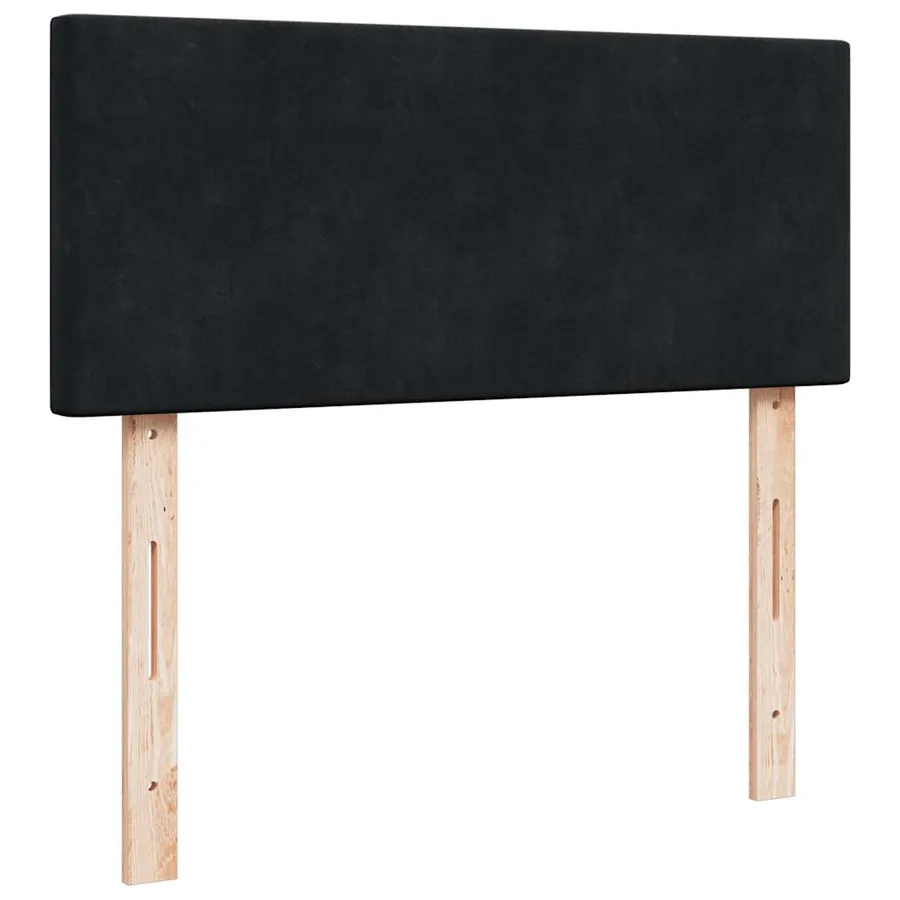 Cadre de lit ottoman avec matelas noir 120x200 cm velours - 8