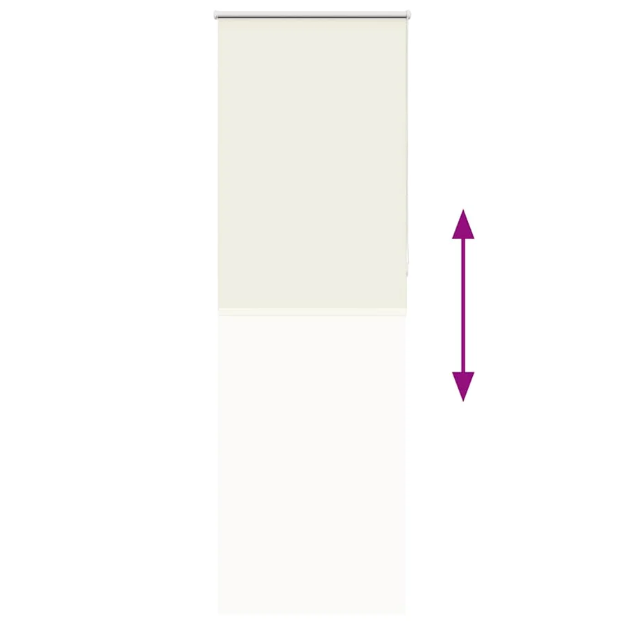 Store enrouleur occultant blanc cassé 85x210cm largeur du tissu - 9