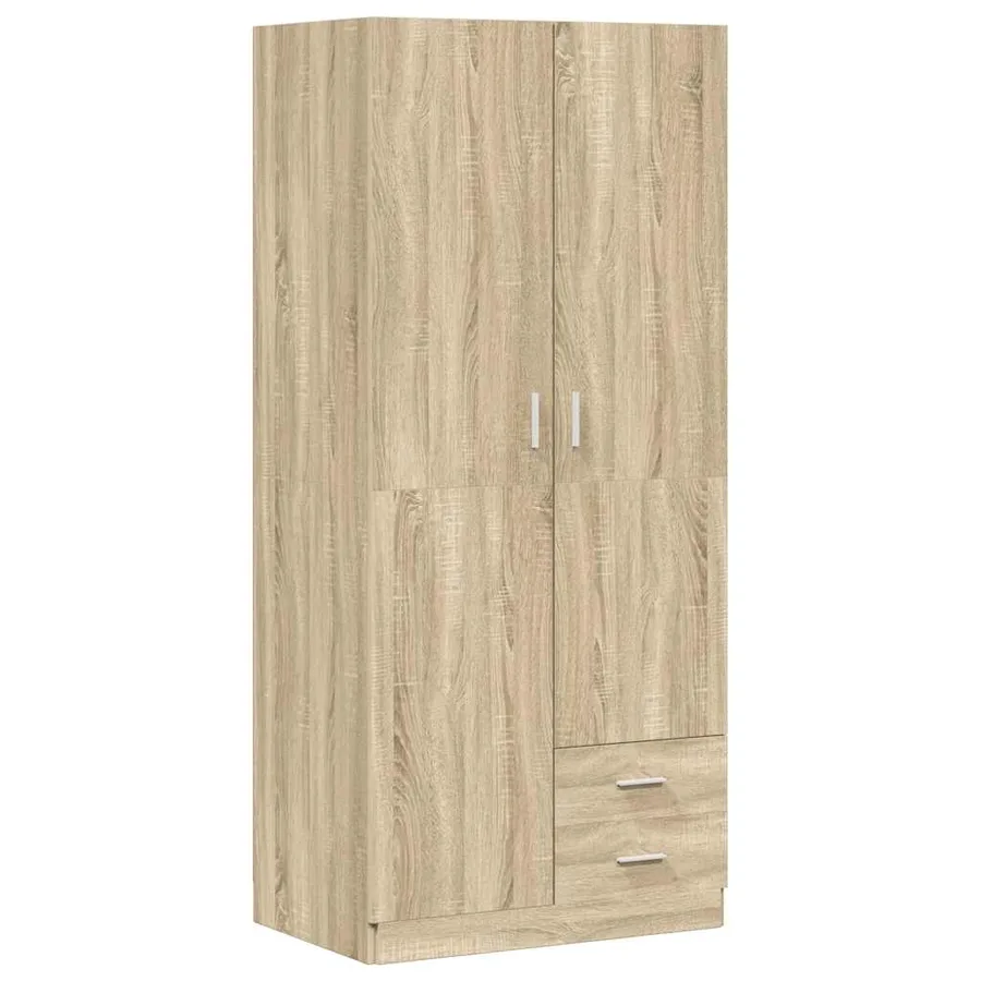 Garde-robe Chêne sonoma 80x52x180 cm Aggloméré - 2