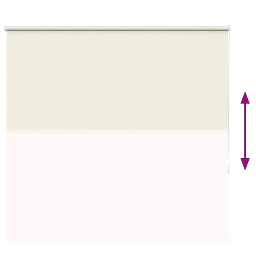 Store enrouleur occultant blanc cassé 145x150 cm largeur tissu - 9