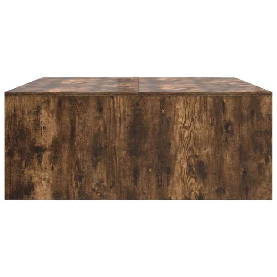 Table basse avec tiroirs chêne fumé 100x100x40 cm - 7