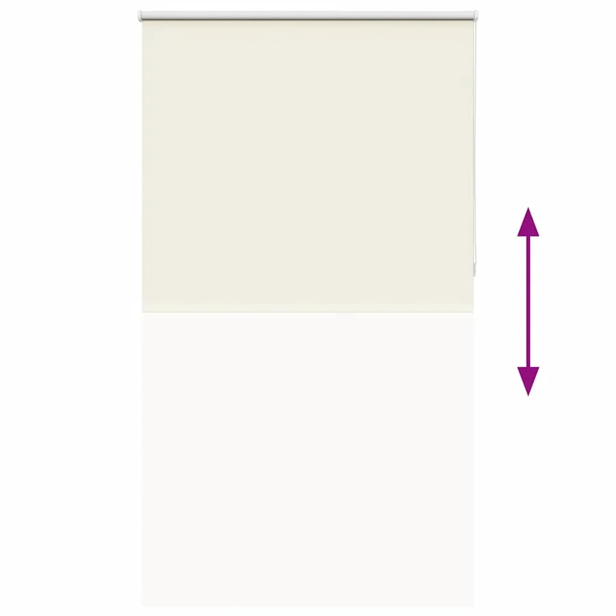 Store enrouleur occultant blanc cassé 135x230 cm largeur tissu - 5