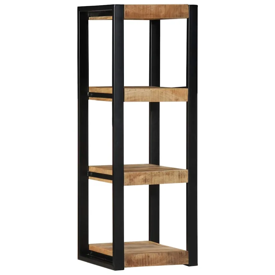 Étagère murale 35x35x100 cm bois de manguier brut massif