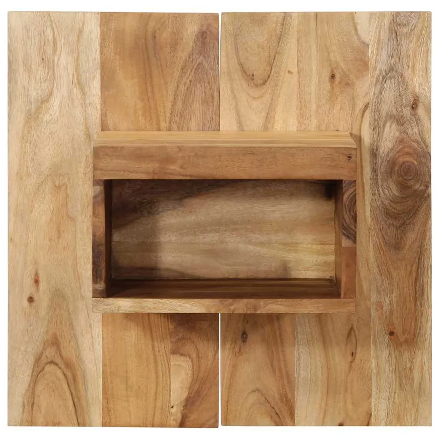 Table de chevet 50x27x50 cm bois d'acacia solide - 2