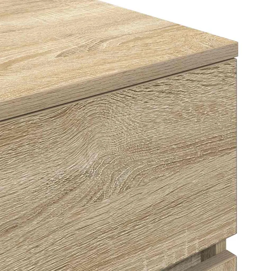 Tables de chevet avec 3 tiroirs 2 pcs chêne sonoma 39x35x65 cm - 10