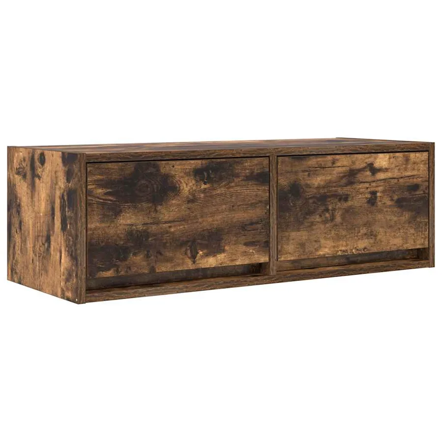 Meubles TV 2 pcs chêne fumé 80x31x25,5 cm bois d'ingénierie - 5