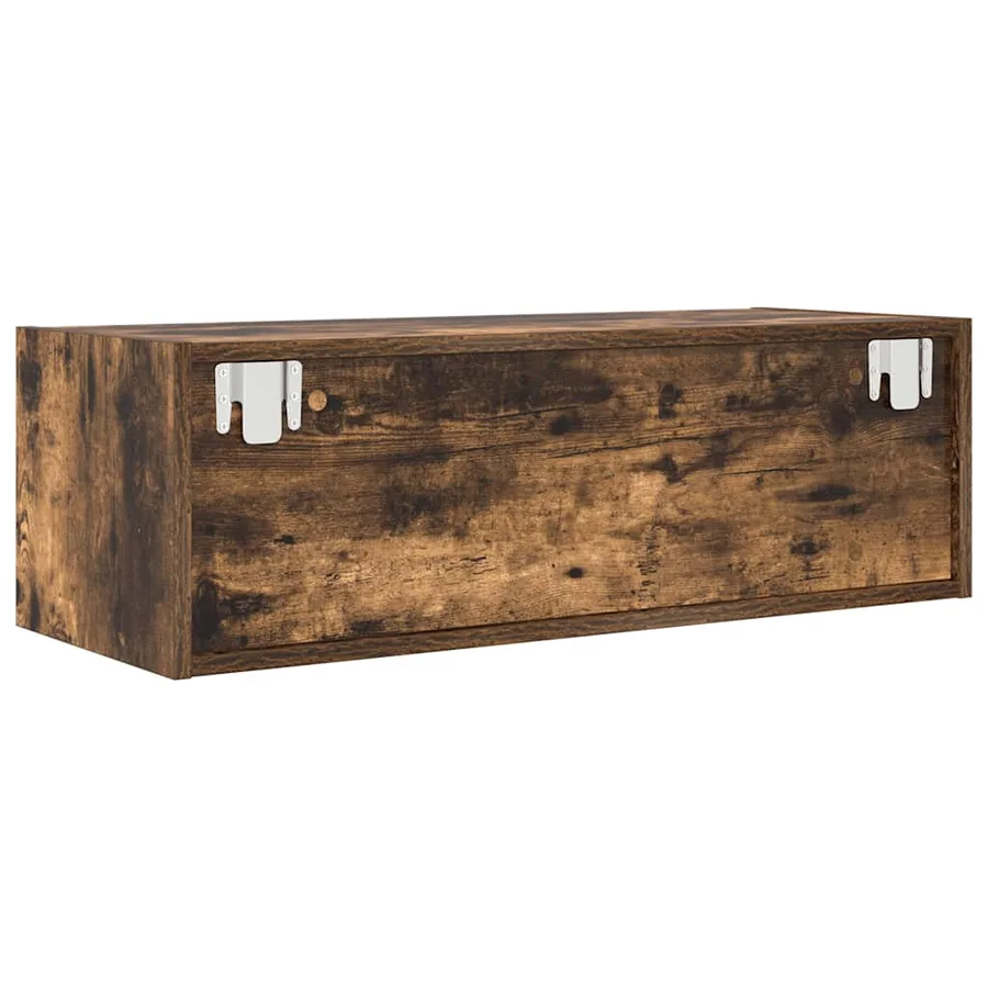Meubles TV 2 pcs chêne fumé 80x31x25,5 cm bois d'ingénierie - 7
