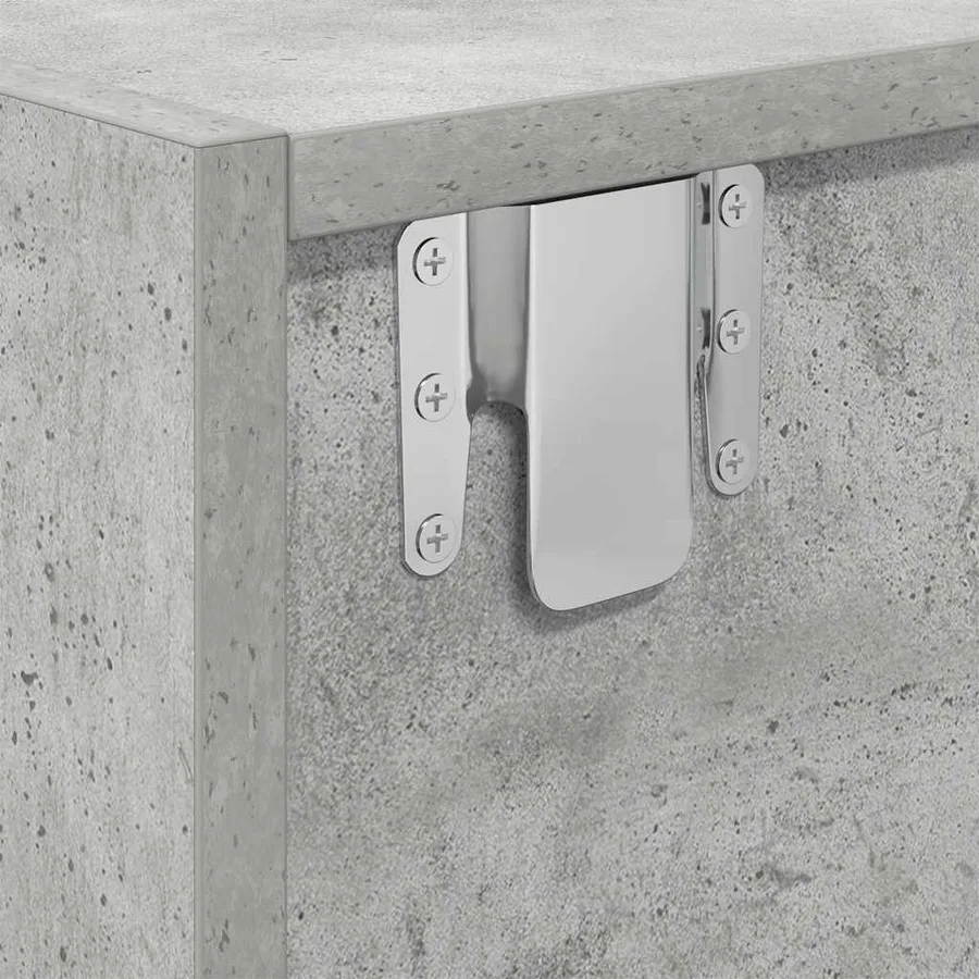 Meubles TV 2 pcs gris béton 80x31x25,5 cm bois d'ingénierie - 8