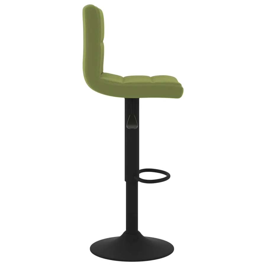 Tabourets de bar lot de 2 vert clair velours - 5