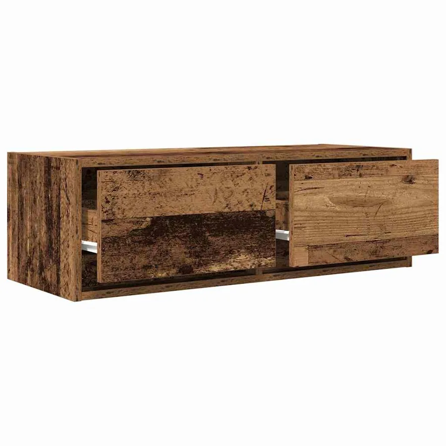 Meuble TV vieux bois 80x31x25,5 cm bois d'ingénierie - 4