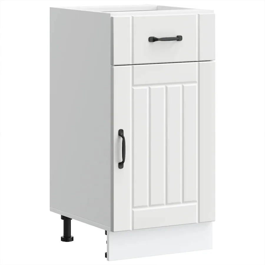 Armoire de cuisine Lucca blanc bois d'ingénierie