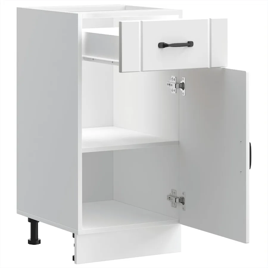 Armoire de cuisine Lucca blanc bois d'ingénierie - 5