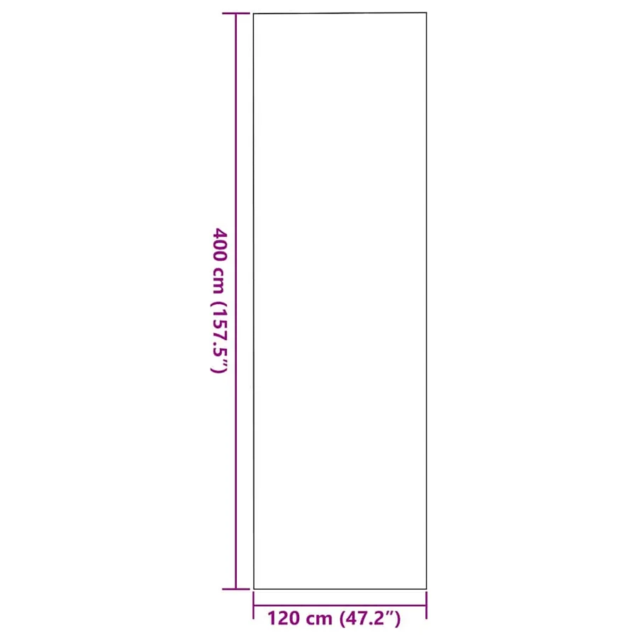 Tapis d'entrée Marron et Noir 120 x 400 cm 100% Polyamide - 7
