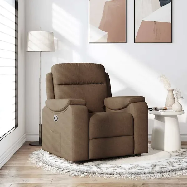 Fauteuil inclinable Marron Tissu