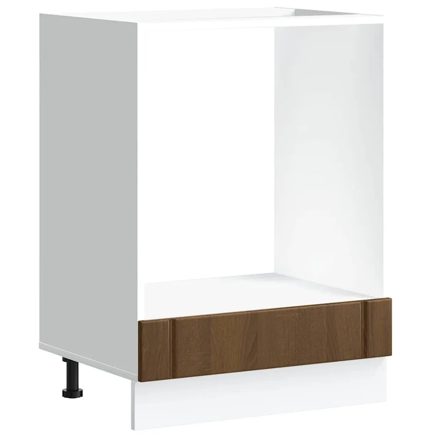 Armoire de four Lucca chêne marron bois d'ingénierie - 2