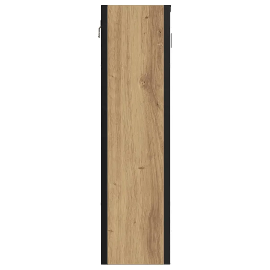 Armoire à miroir salle de bain chêne artisanal bois ingénierie - 5
