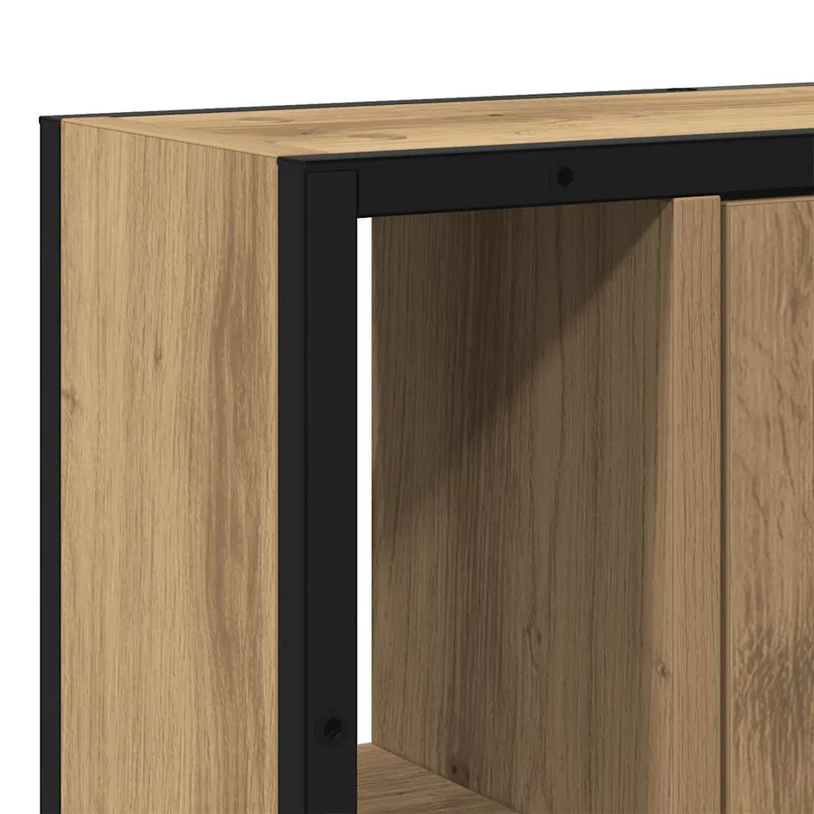 Armoire à miroir salle de bain chêne artisanal bois ingénierie - 8