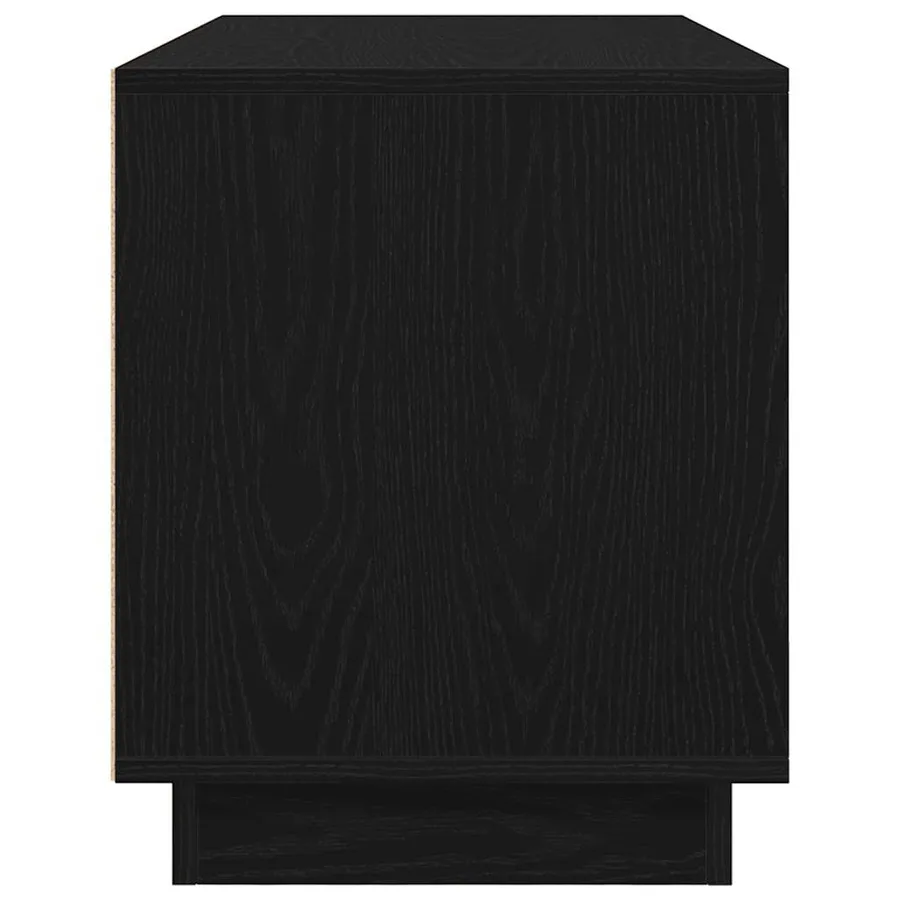 Meuble TV avec lumières LED chêne noir 100x41x50 cm - 8