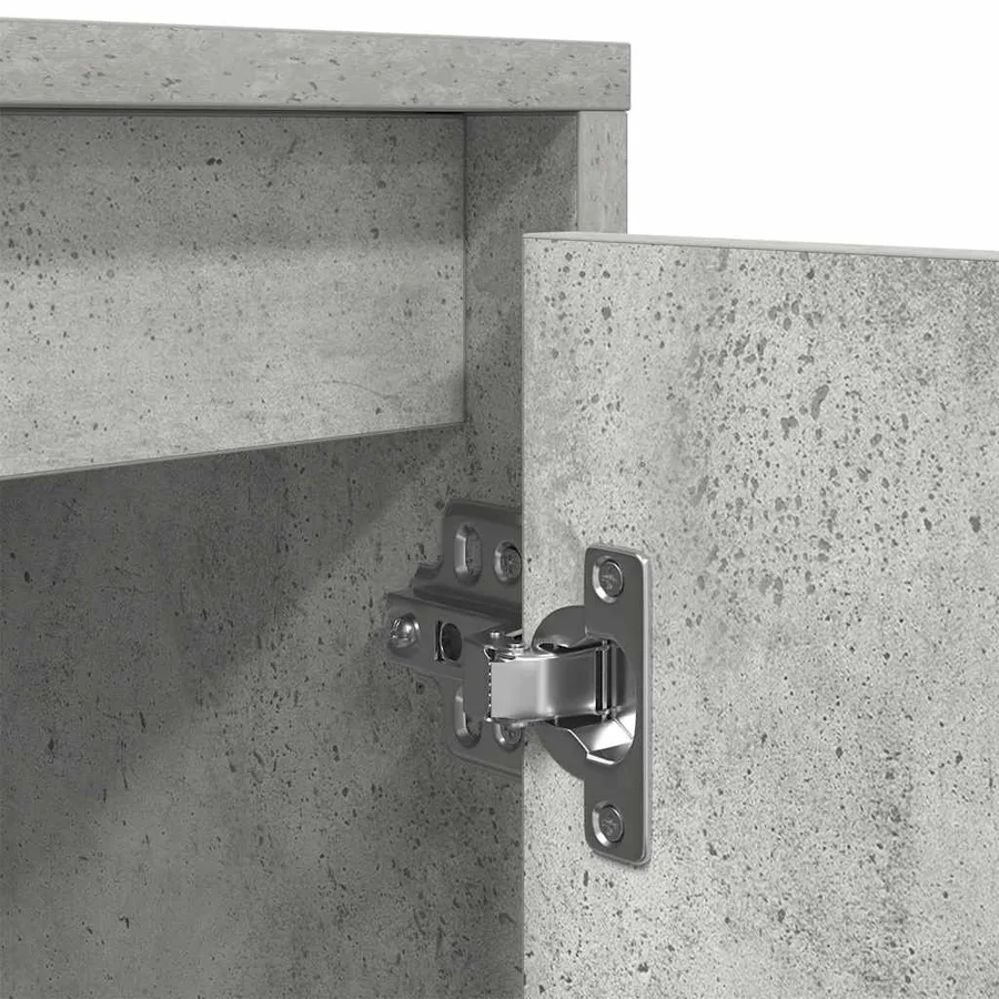 Meuble TV avec lumières LED gris béton 100x41x50 cm - 11