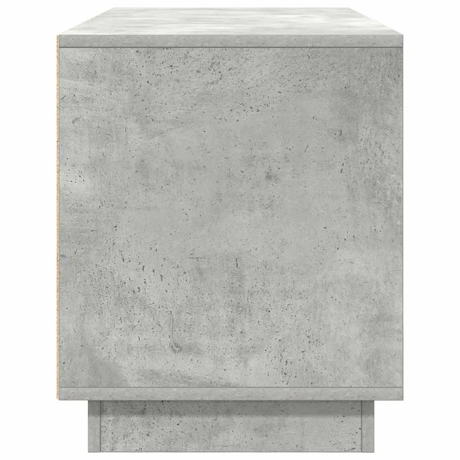 Meuble TV avec lumières LED gris béton 100x41x50 cm - 8