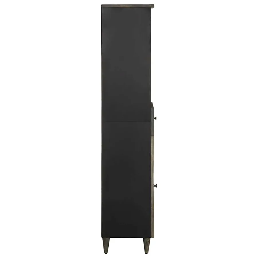 Armoire de salle de bain 38x33x160 cm bois massif de manguier - 4