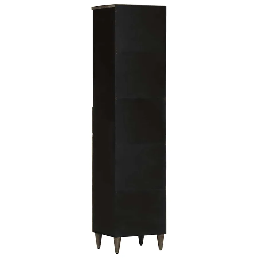Armoire de salle de bain 38x33x160 cm bois massif de manguier - 5