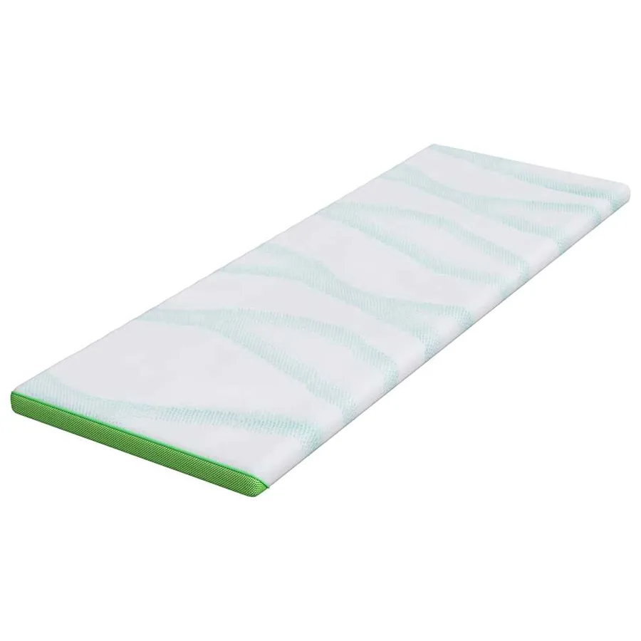 Surmatelas Blanc et vert 80 x 200 cm Tissu Jacquard - 4