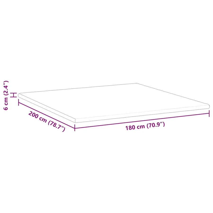 Surmatelas Blanc 180 x 200 cm Tissu Jacquard - 12