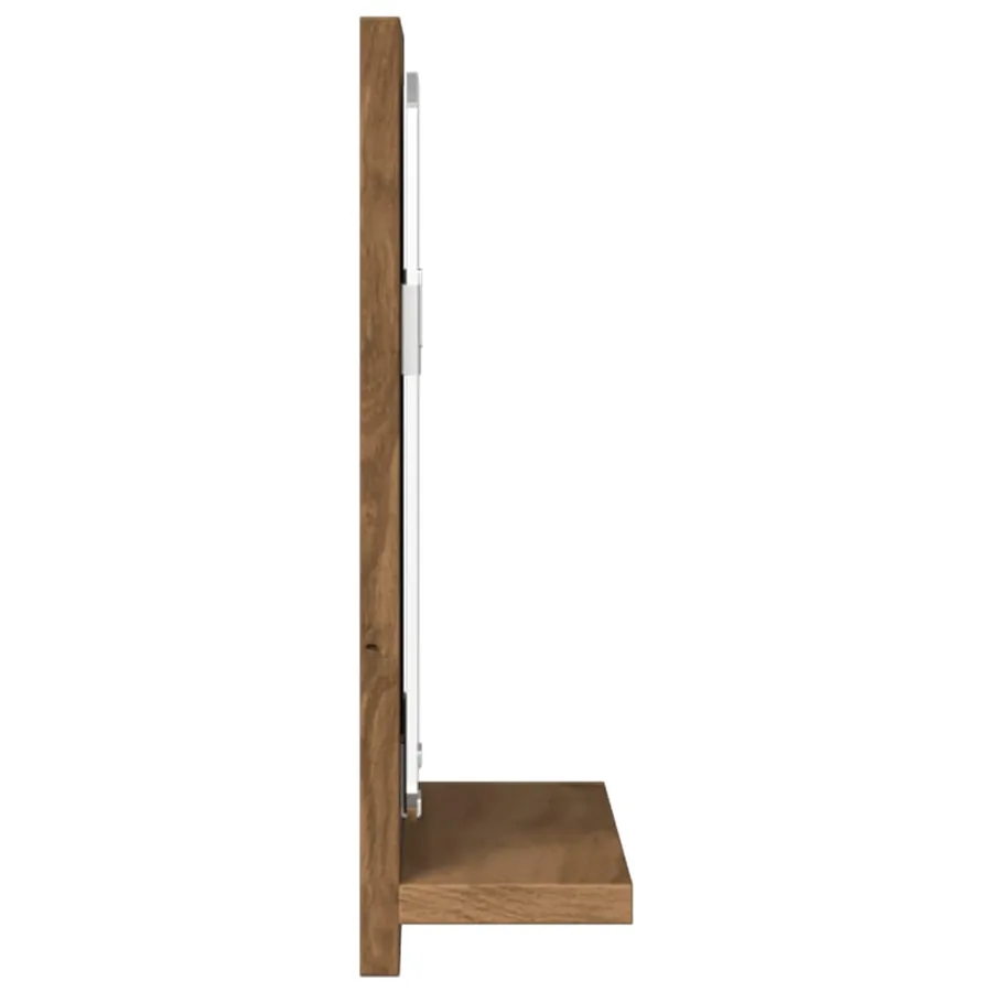 Armoire à miroir de salle de bain chêne artisanal 60x11x37 cm - 5