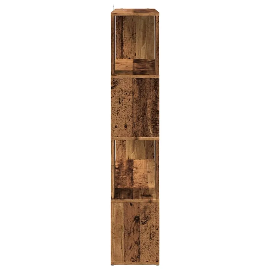 Bibliothèque/Séparateur de pièce vieux bois 100x24x124,5 cm - 5