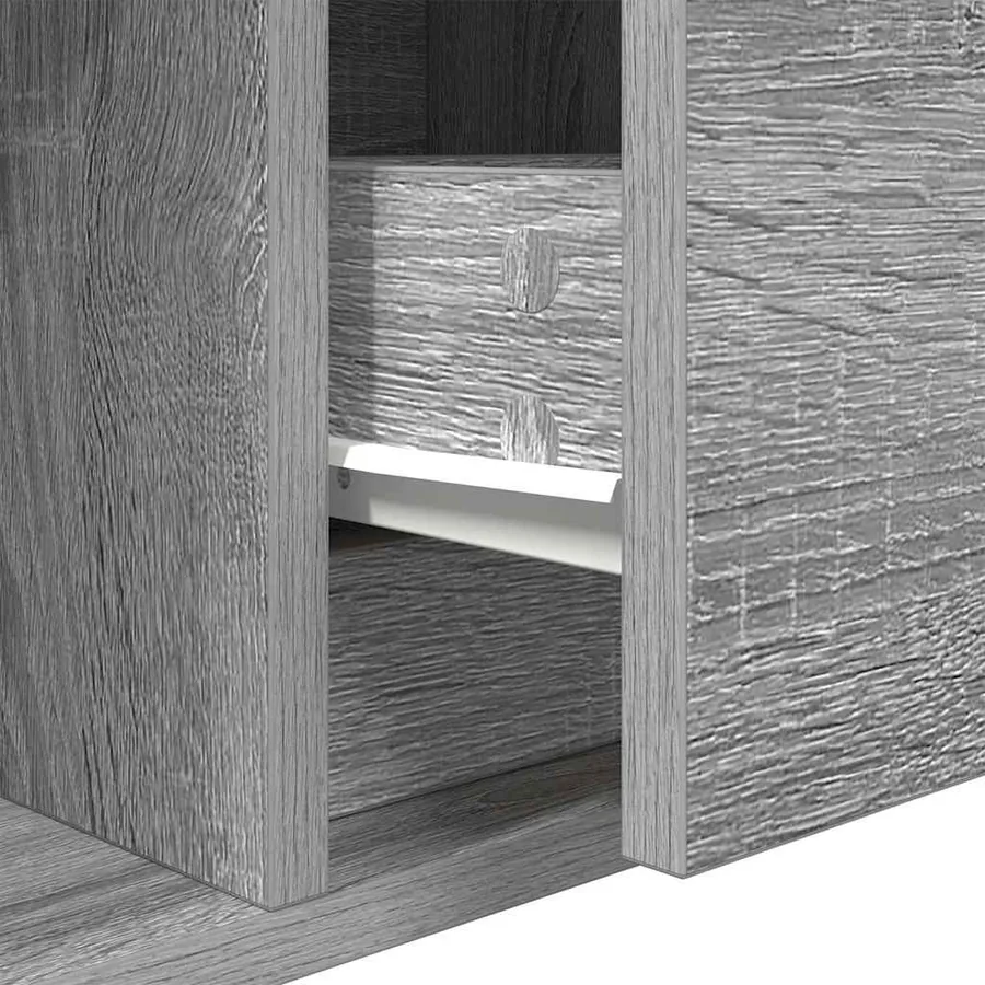 Meubles TV 2 pcs sonoma gris 80x31x25,5 cm bois d'ingénierie - 13