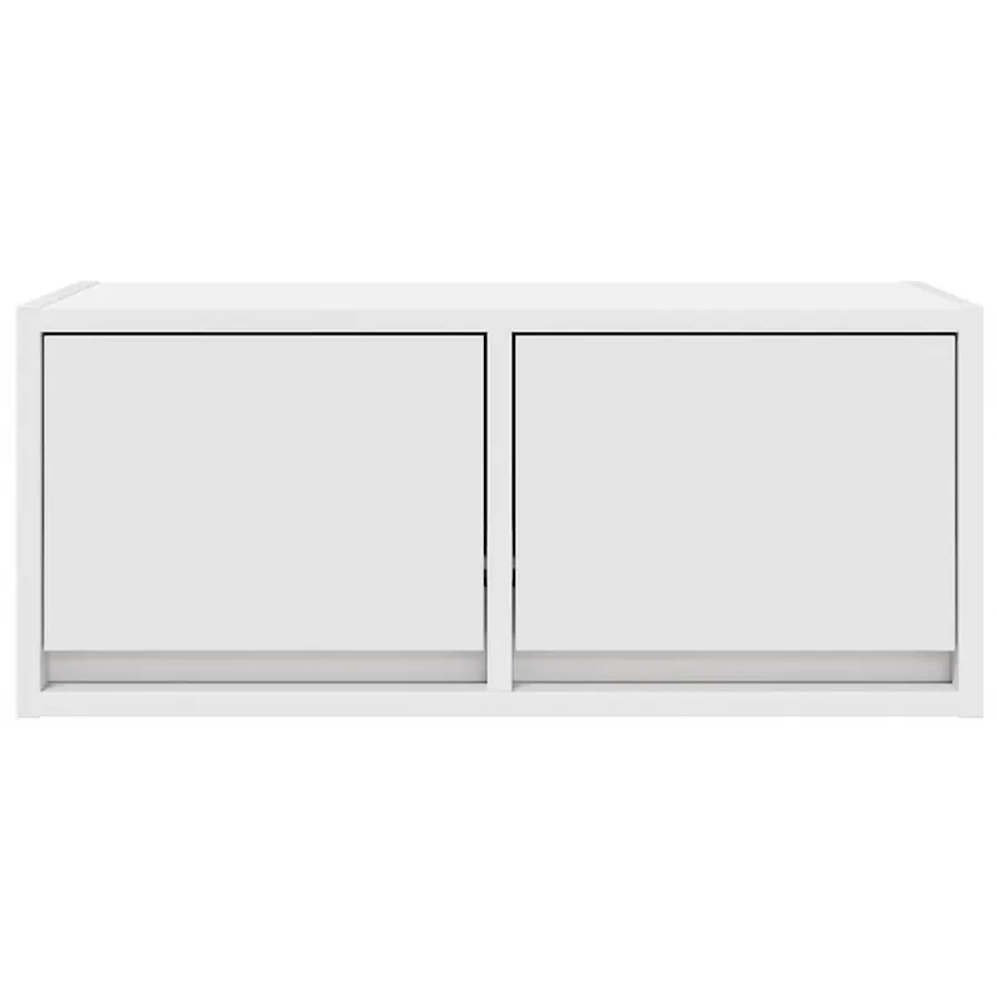 Meuble TV blanc 60x31x25,5 cm bois d'ingénierie - 5